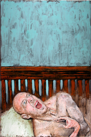 Inconsolable oil on prepared canvas Michael Hecht